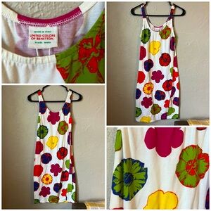 Vintage bright floral dress by United Colors of Benetton